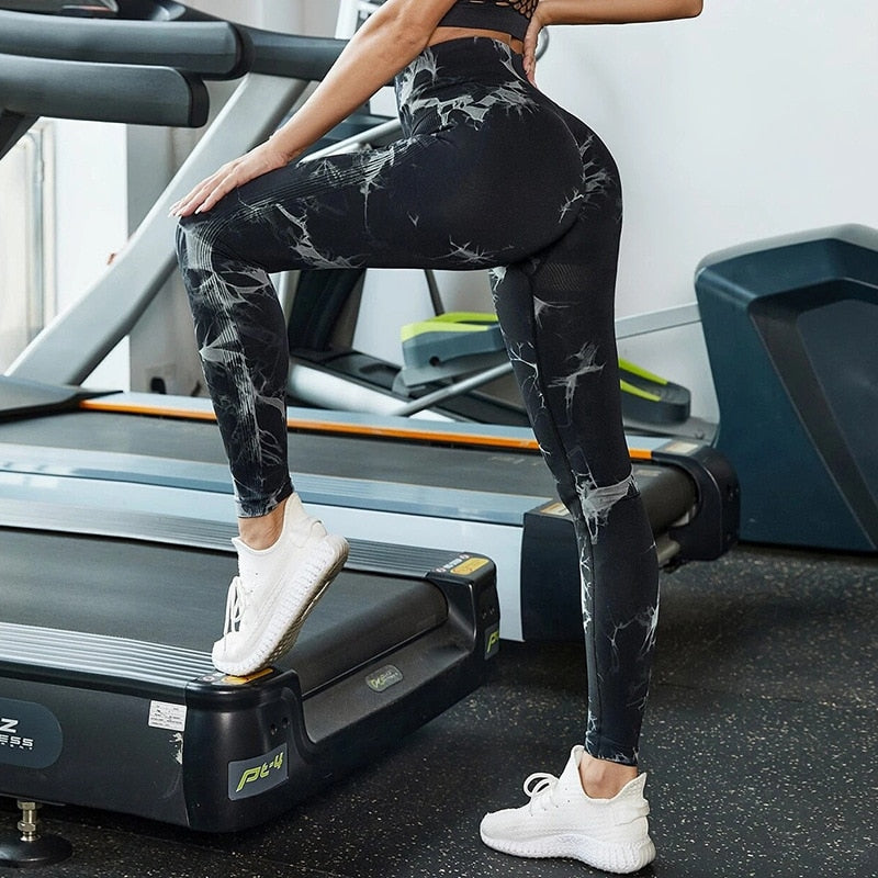 Dame Leggings Med Tie-Dye Print | Lette