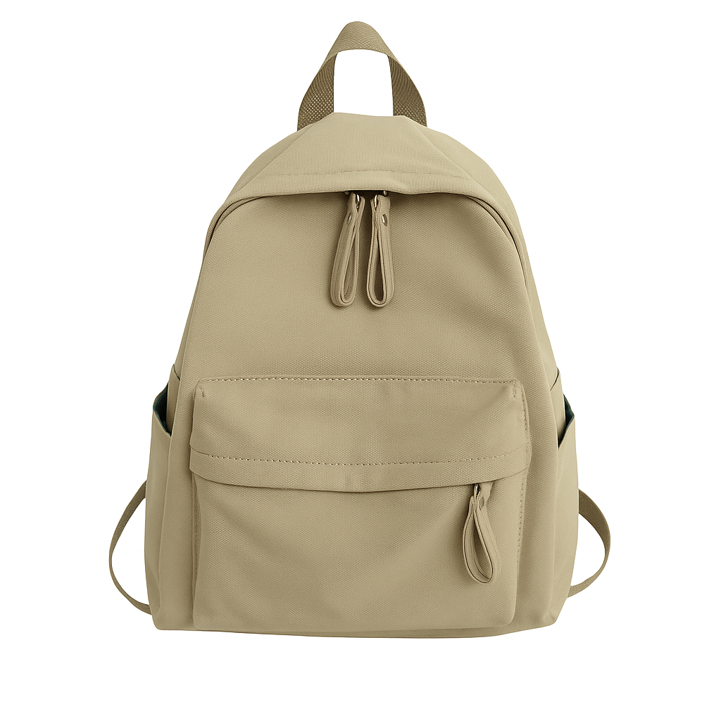 Dame Sort Rygsæk Med Lynlås & Forlomme