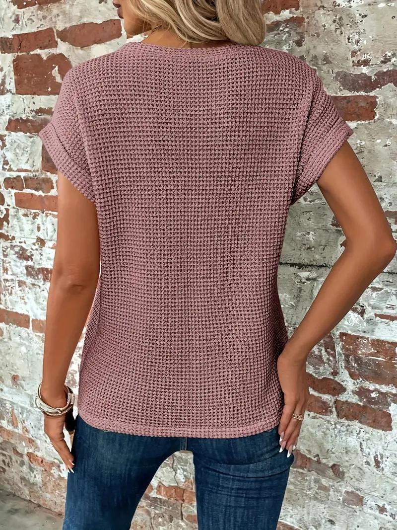 Dame T-Shirts Med Knudedetalje | Kortarm