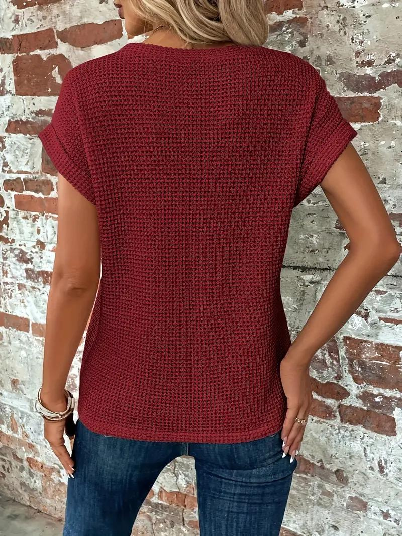 Dame T-Shirts Med Knudedetalje | Kortarm