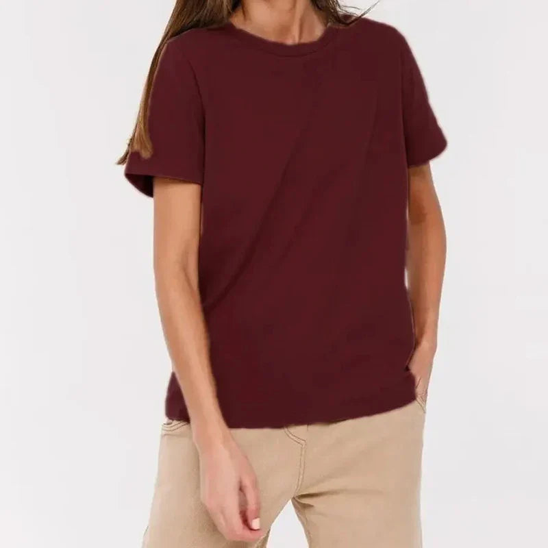 Dame T-Shirts Med Rund Hals | Kortarm