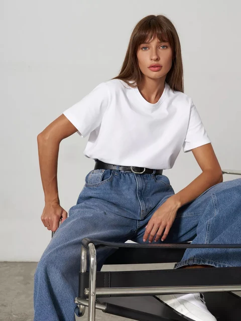 Dame T-Shirts Med Rund Hals | Kortarm