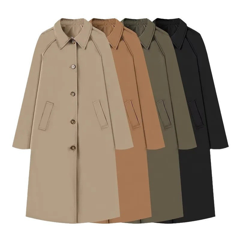 Dame Trenchcoats Med Knaplukning | Lang