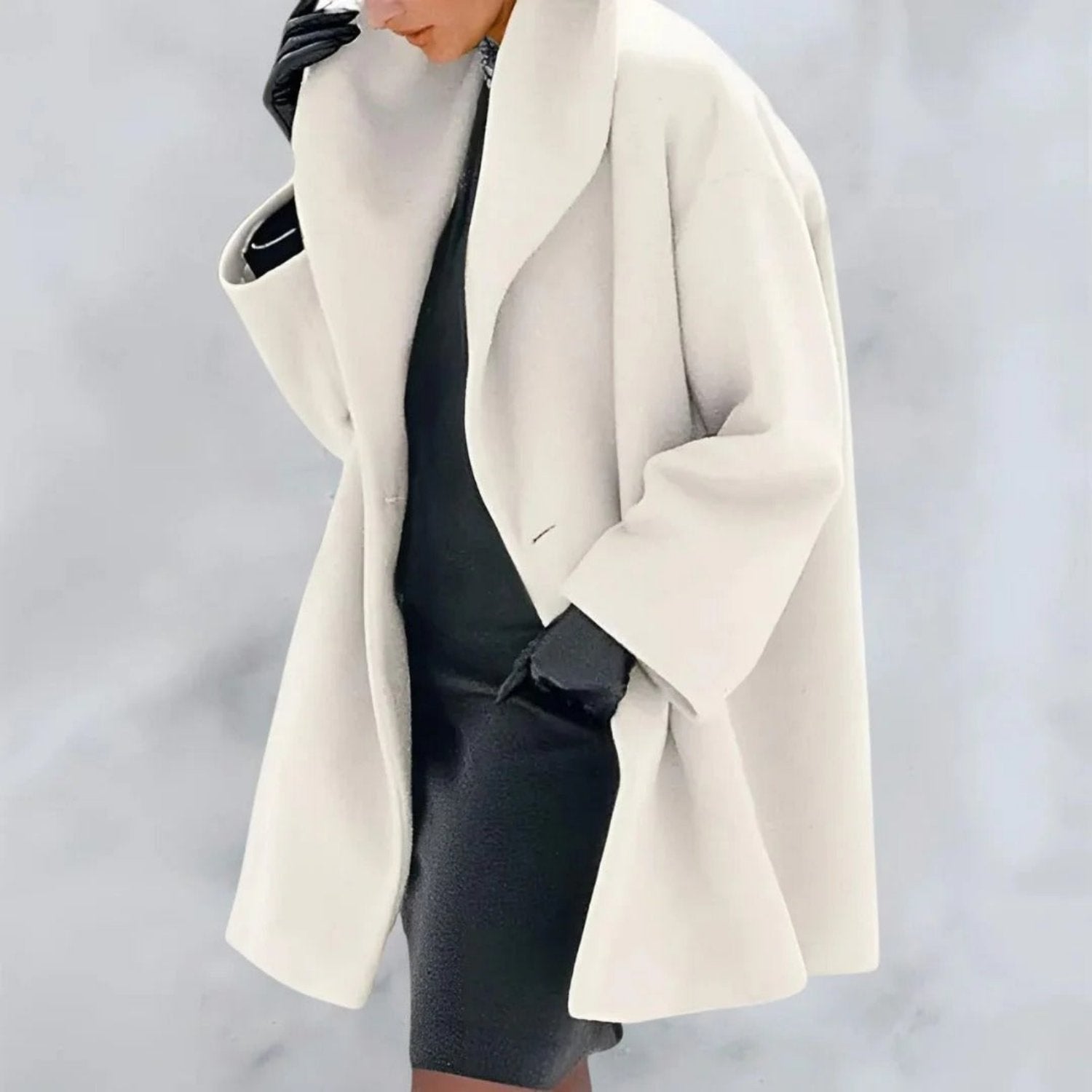Dame Vinter Jakke Kort Foret | Klassisk Look
