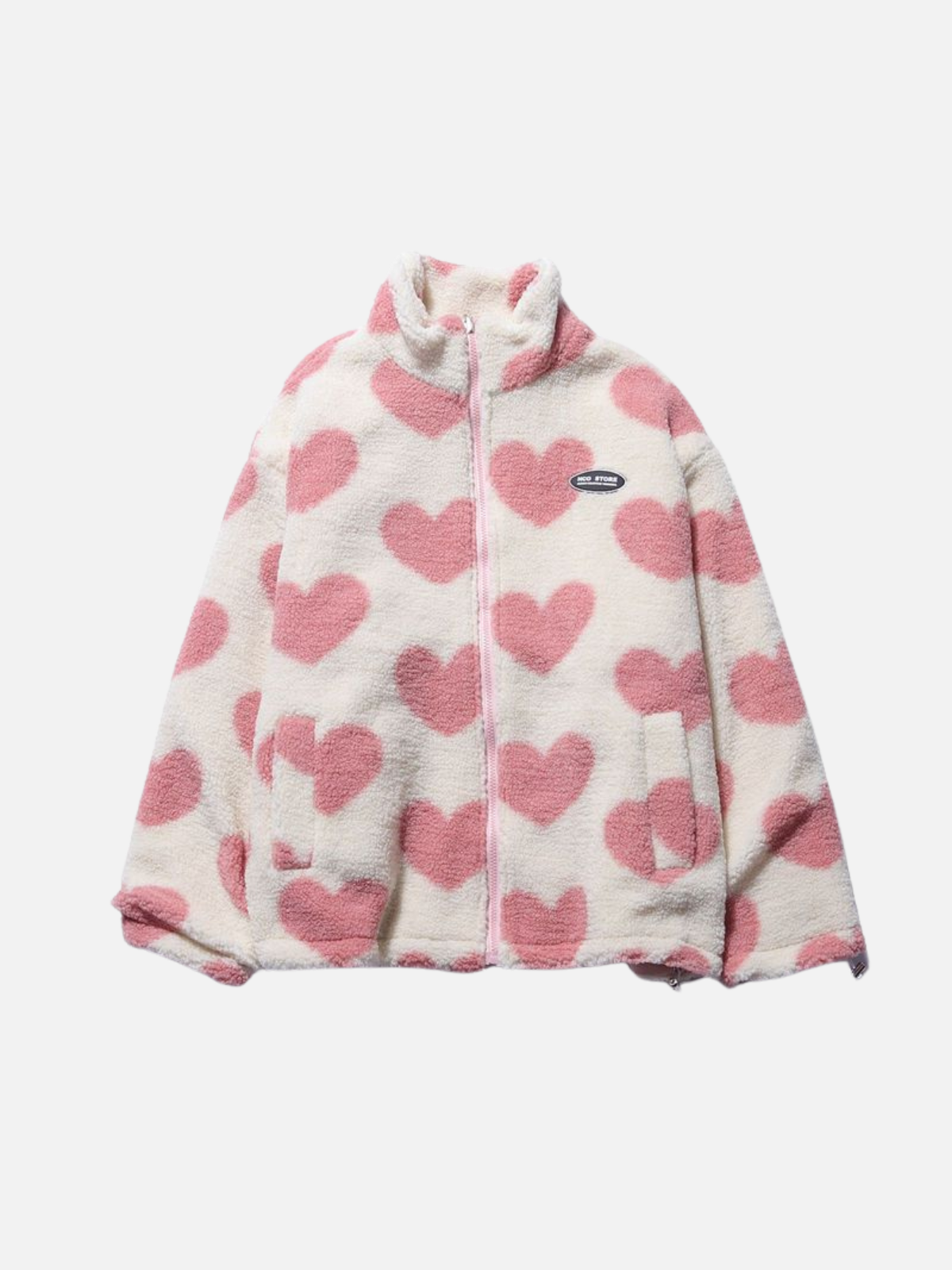 Dame Vinterjakke Fleece Foret | Hjerteprint