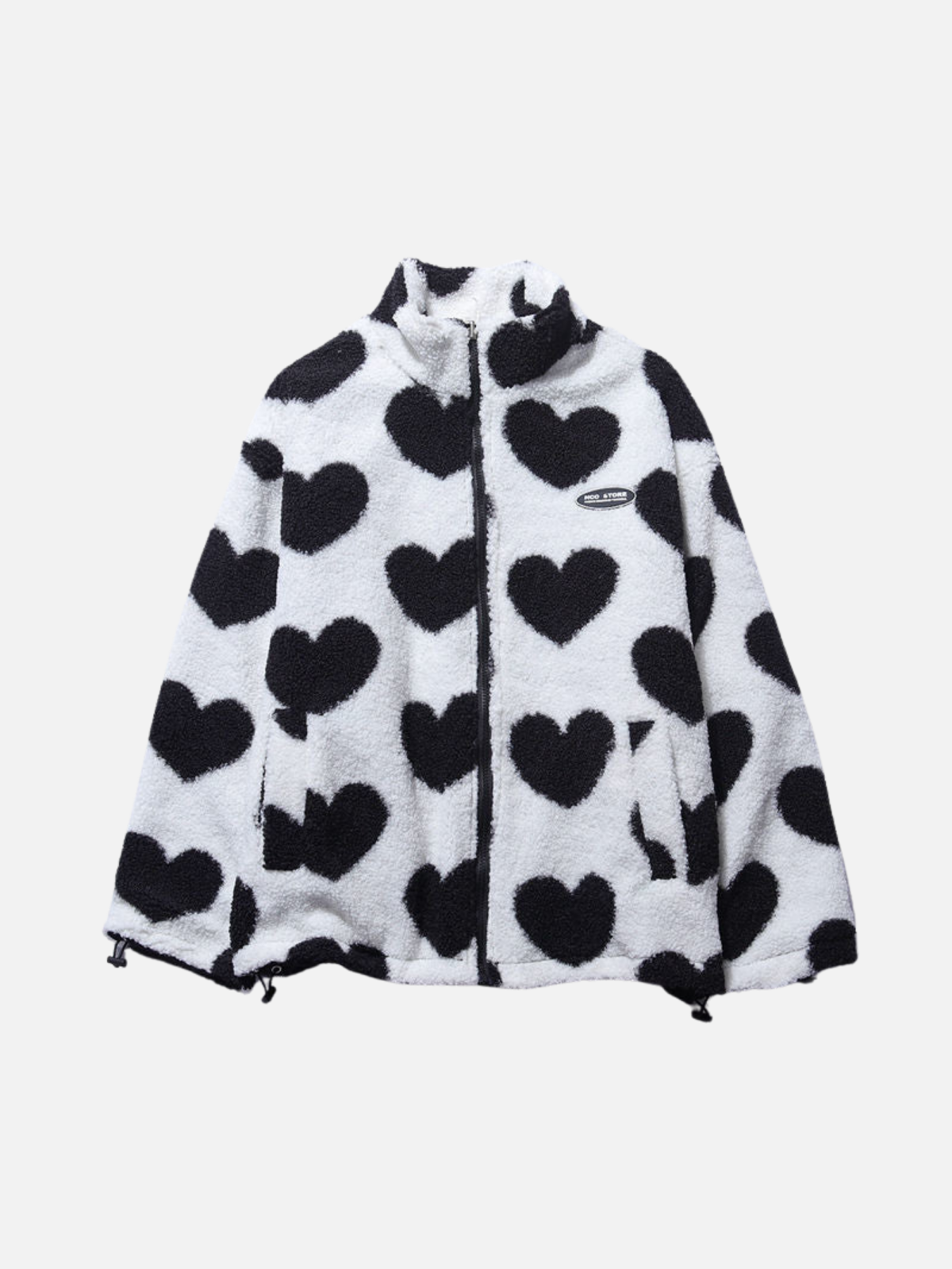 Dame Vinterjakke Fleece Foret | Hjerteprint