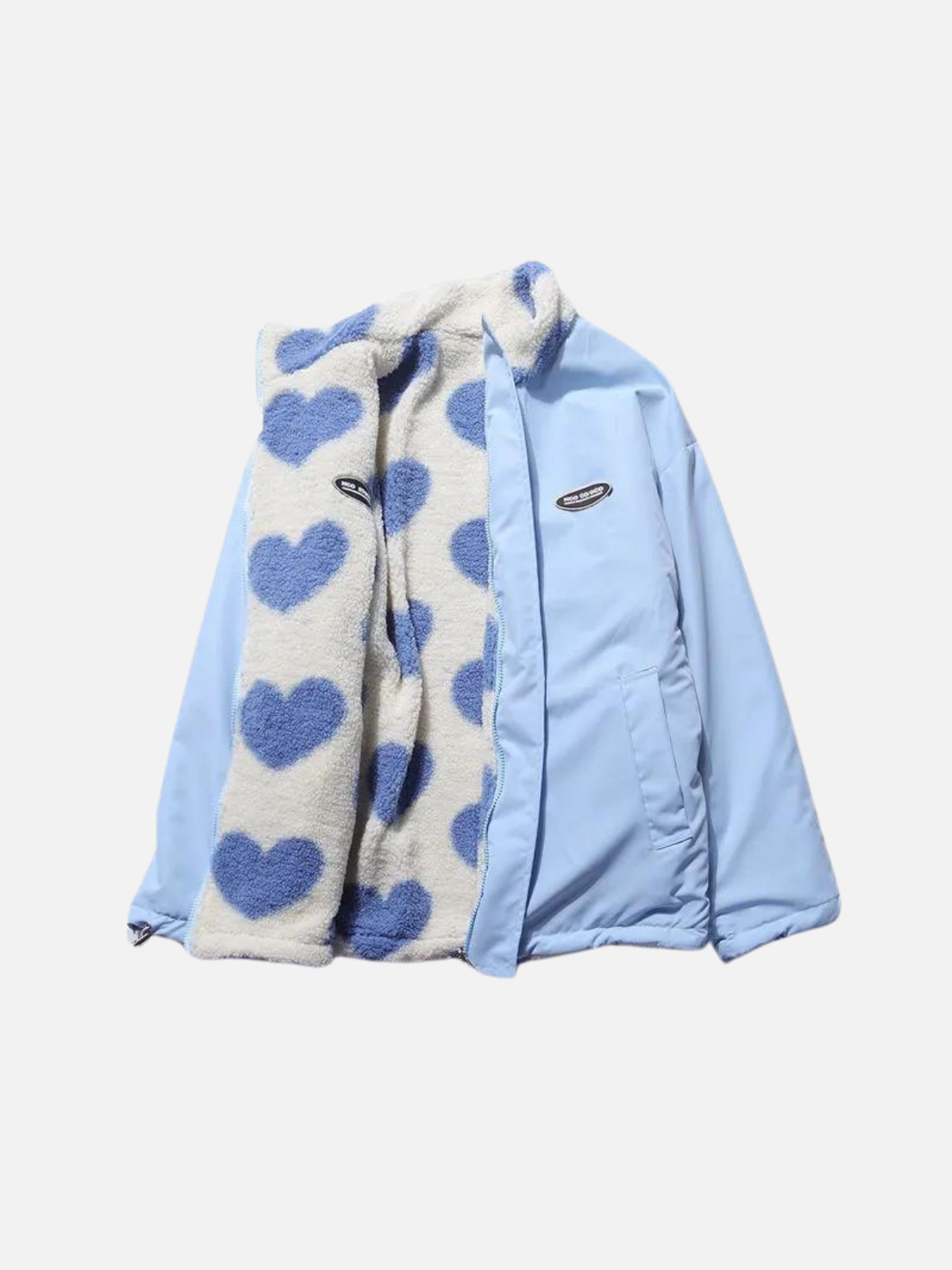 Dame Vinterjakke Fleece Foret | Hjerteprint