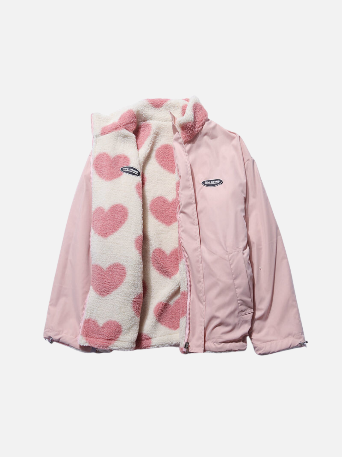 Dame Vinterjakke Fleece Foret | Hjerteprint