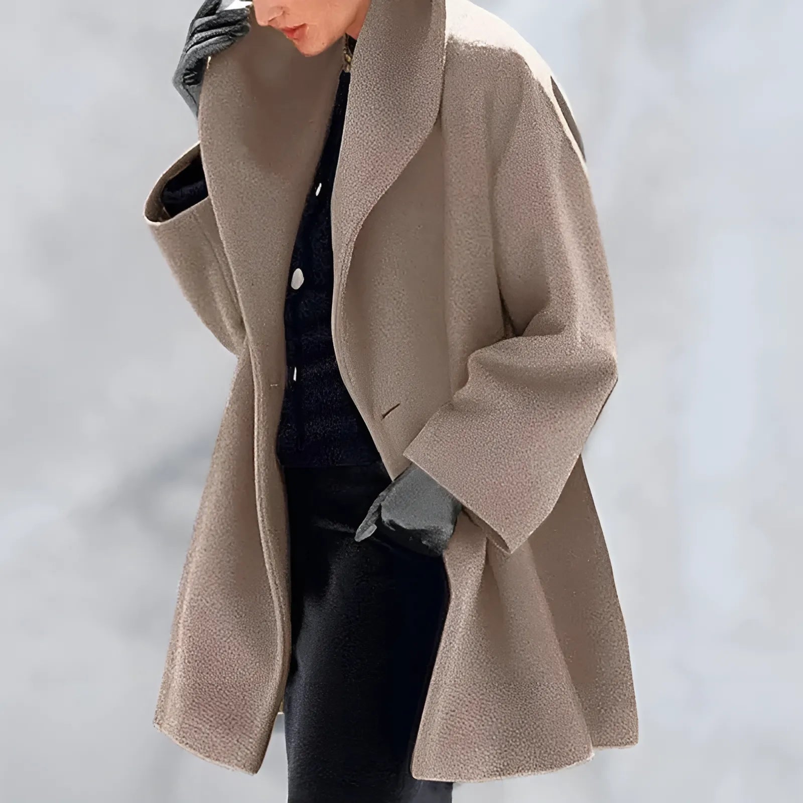 Dame Vinterjakke Kort Foret | Oversize