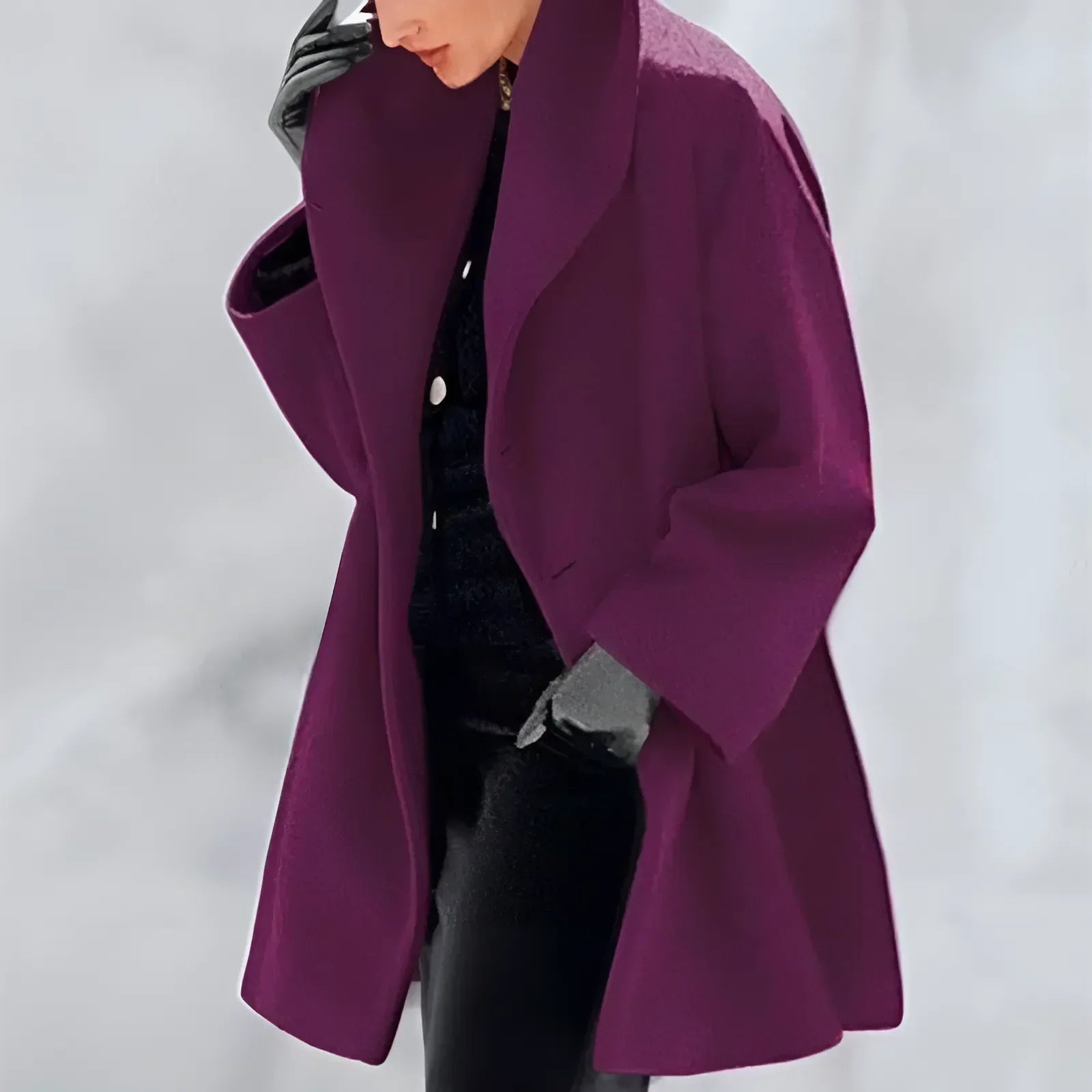 Dame Vinterjakke Kort Foret | Oversize