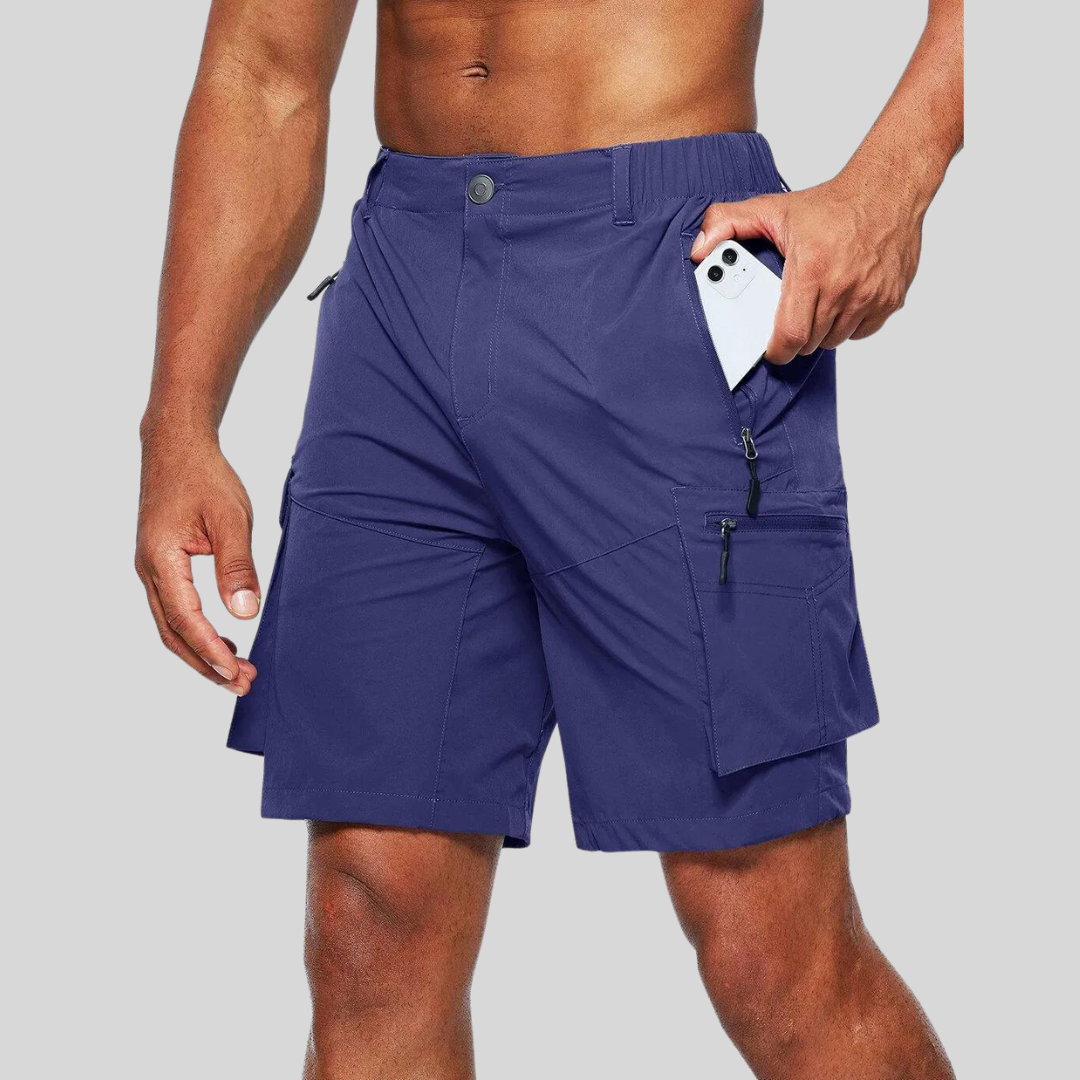 Diego | Herre Sommer Cargo Shorts med Lynlås