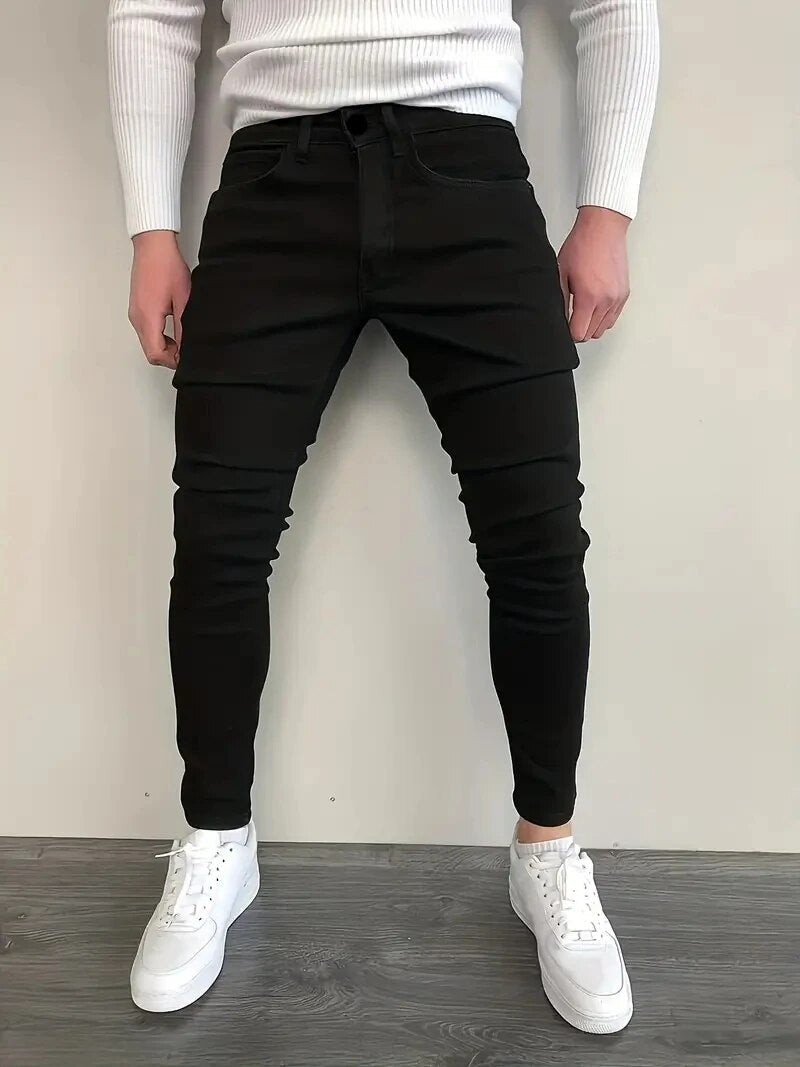 Elastiske Herrejeans Med Slank Pasform Og Høj Komfort | Letvægt