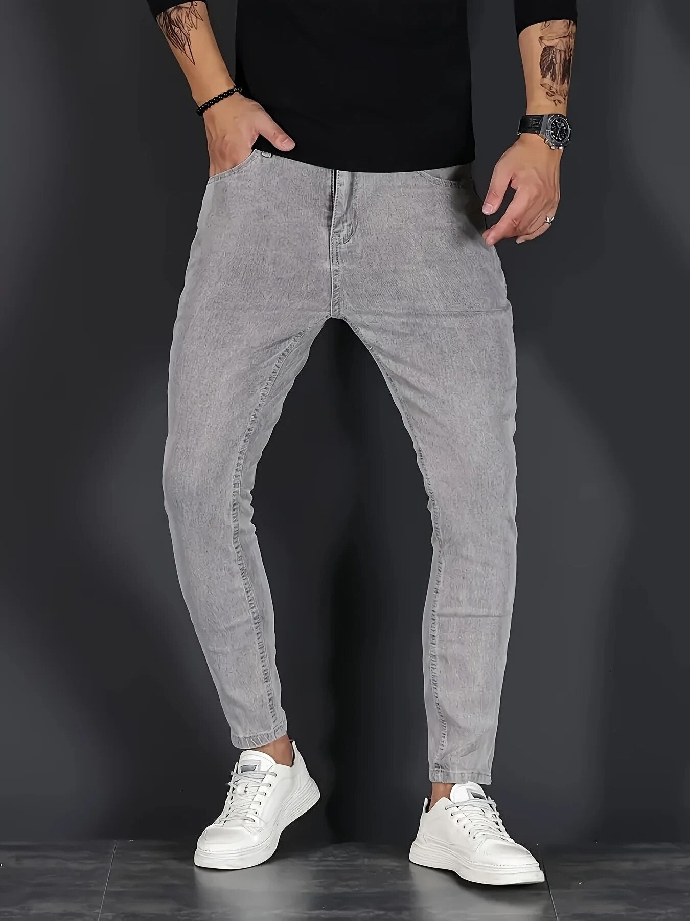 Elastiske Herrejeans Med Slank Pasform Og Høj Komfort | Letvægt