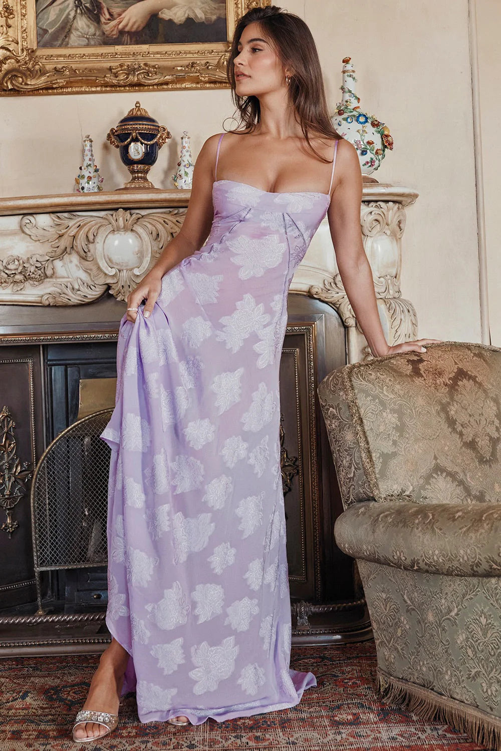 Elena | Dame Elegant Festkjole | Maxi