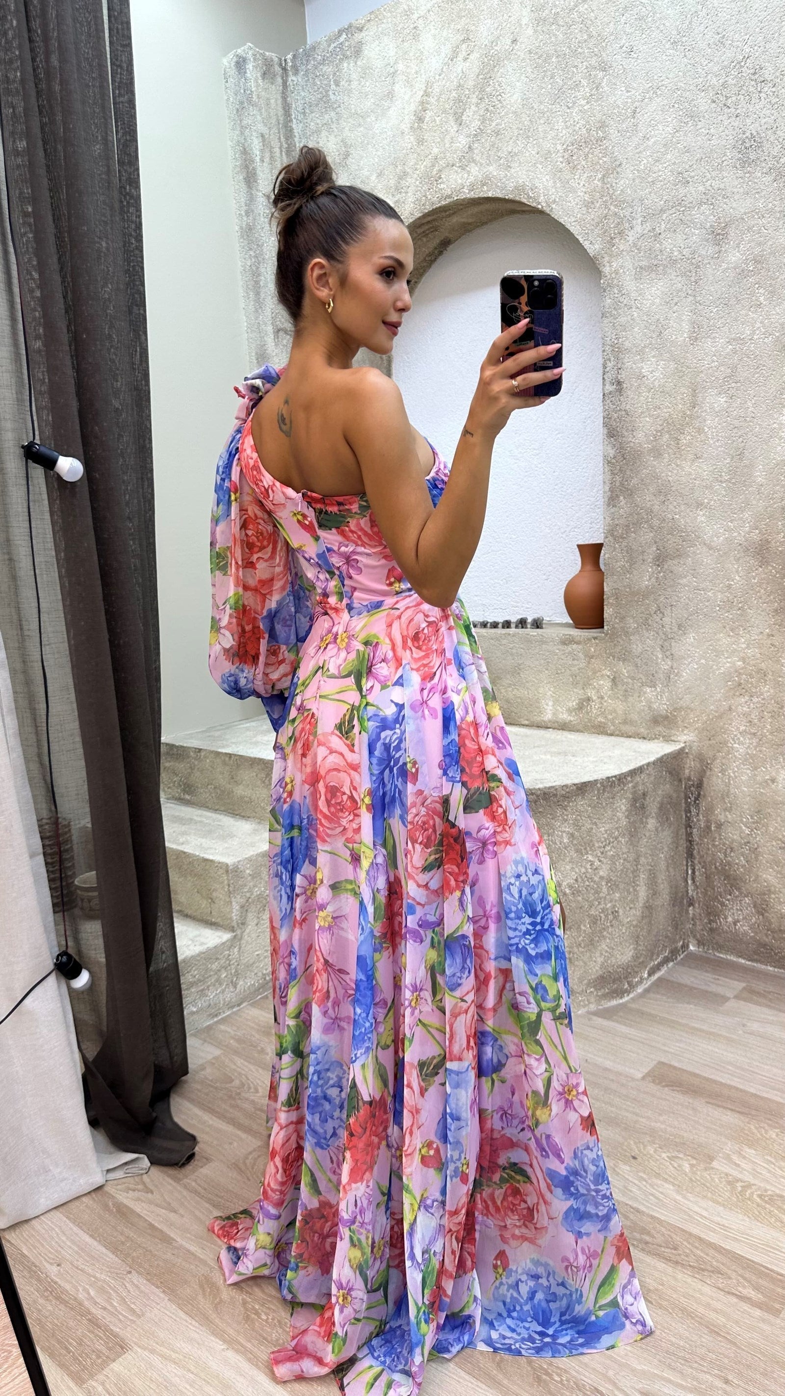 Elira | Dame Galla Bryllupsgæstekjole | Maxi