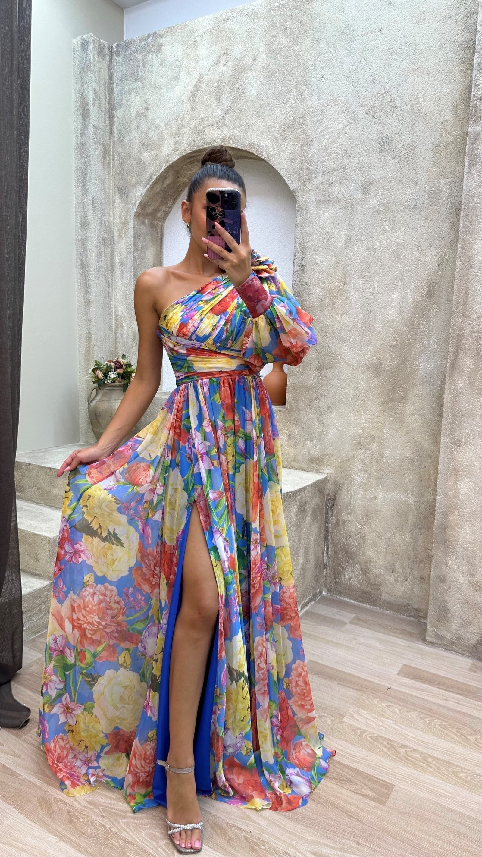 Elira | Dame Galla Bryllupsgæstekjole | Maxi