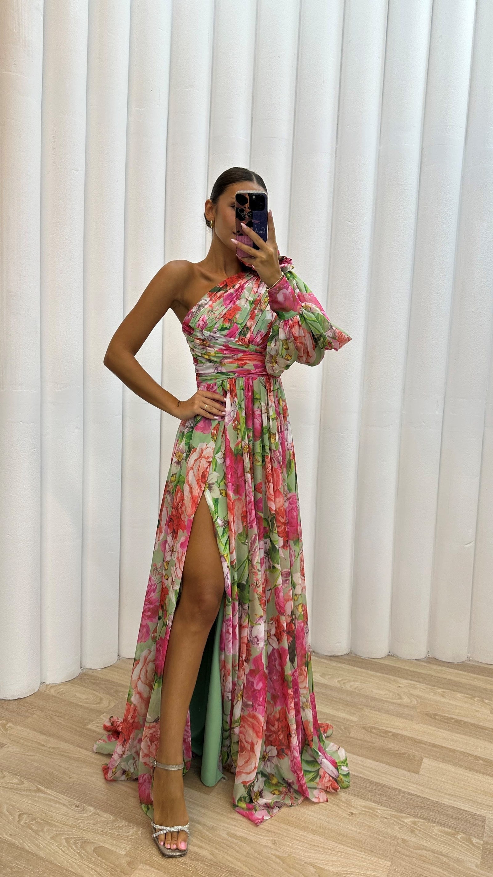 Elira | Dame Galla Bryllupsgæstekjole | Maxi