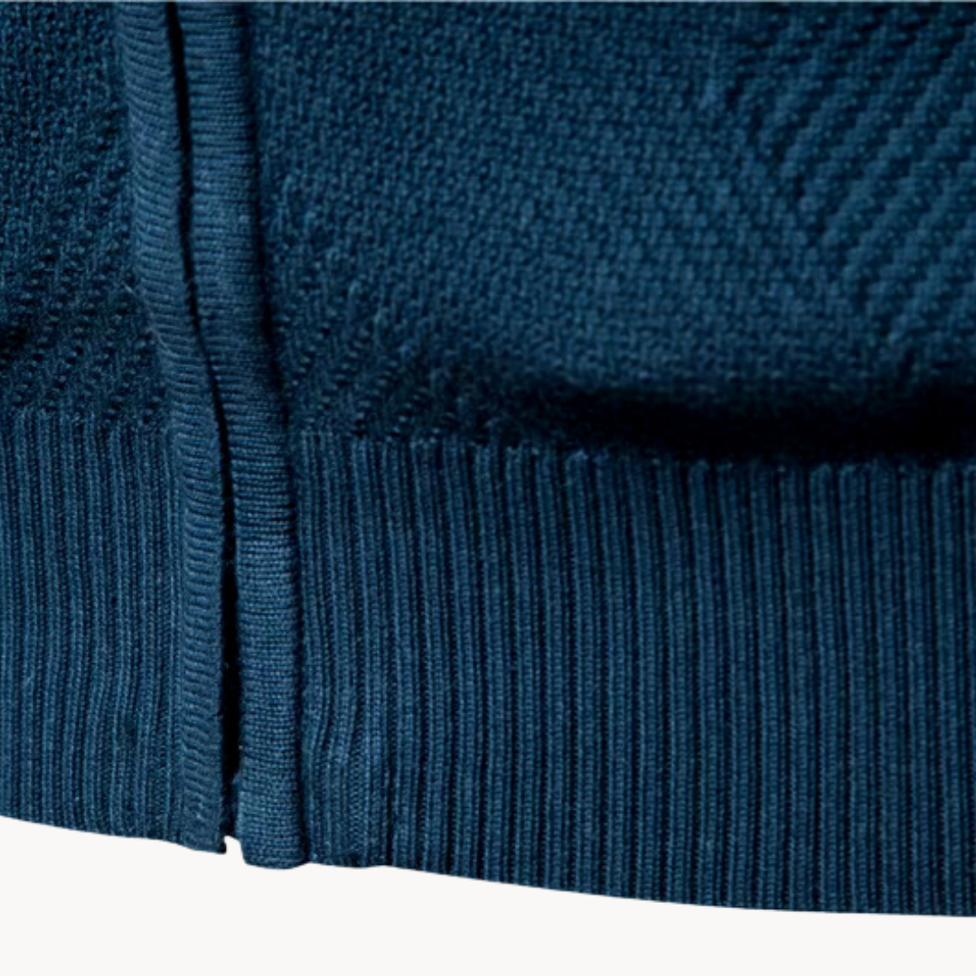 Gianni | Herre Klassisk Cardigan med Lynlås