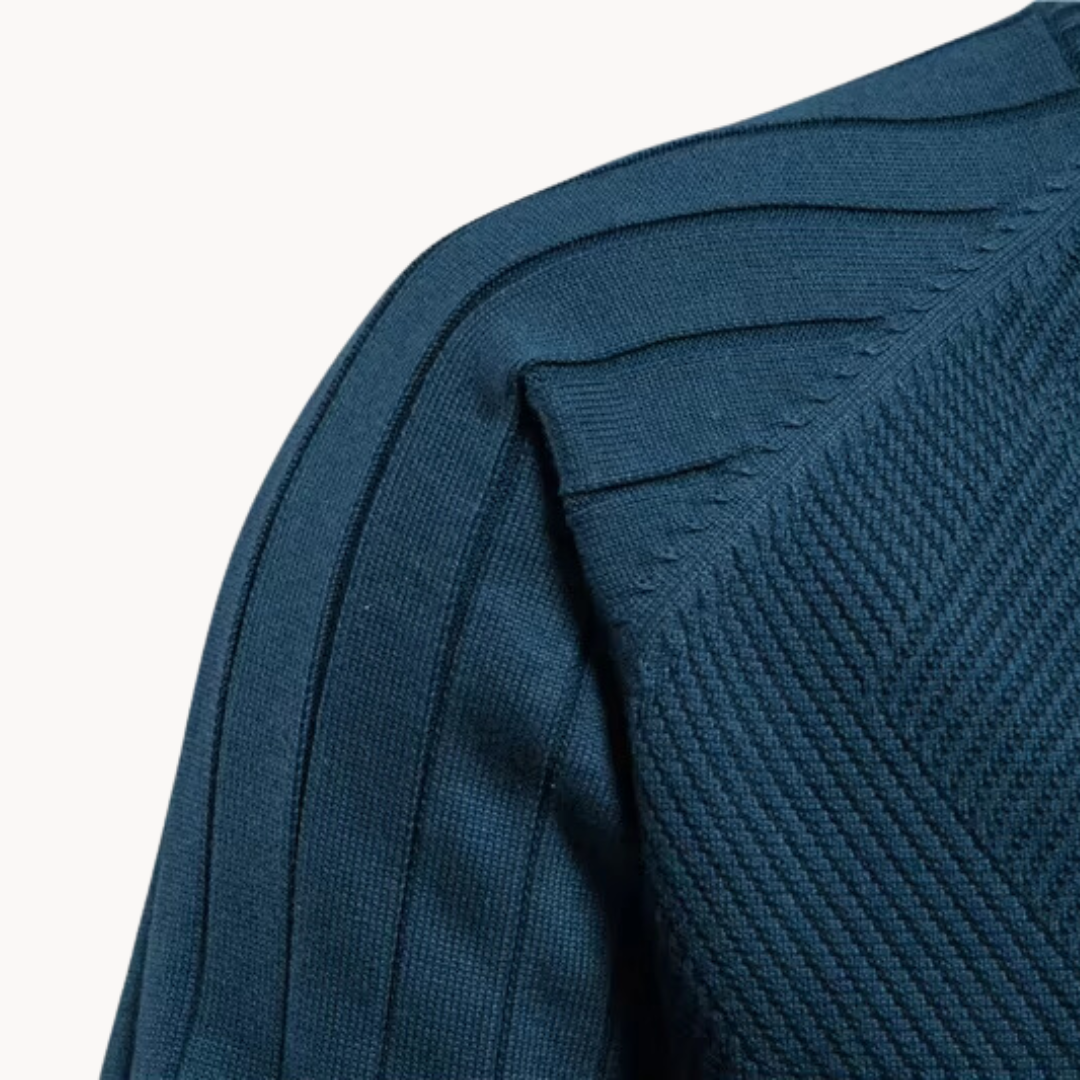 Gianni | Herre Klassisk Cardigan med Lynlås