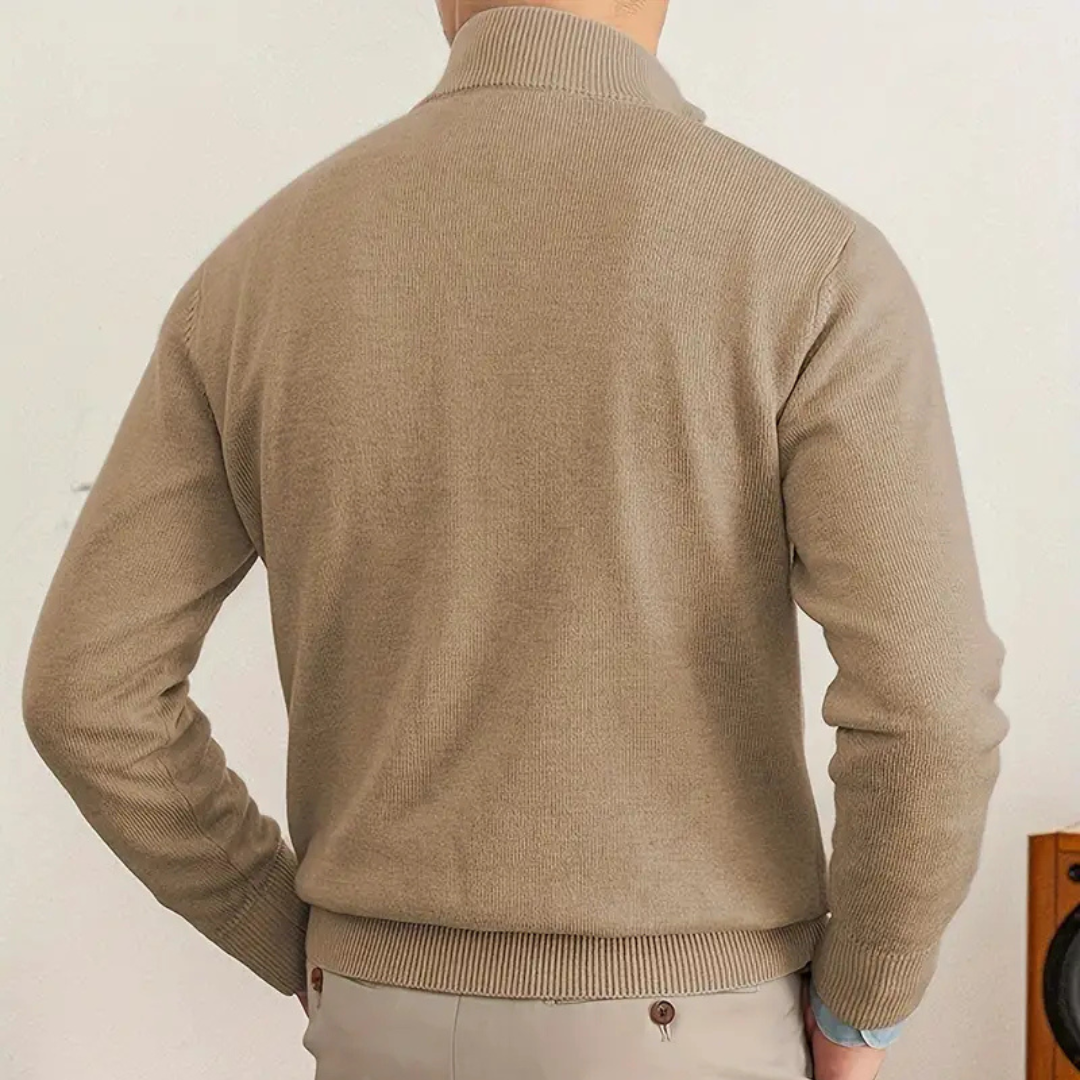 Gianni | Herre Klassisk Halvlyn Sweater
