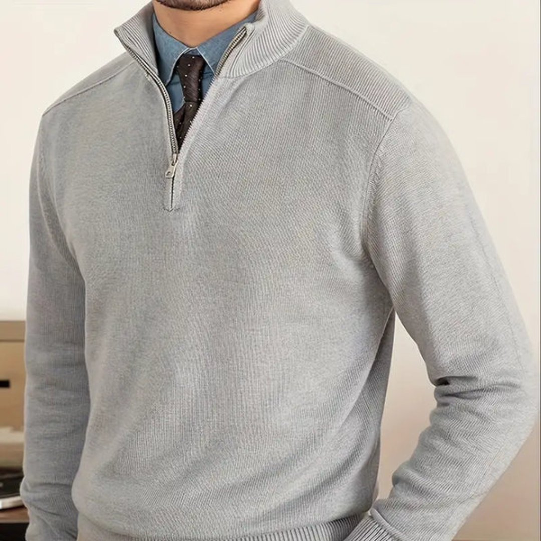 Gianni | Herre Klassisk Halvlyn Sweater