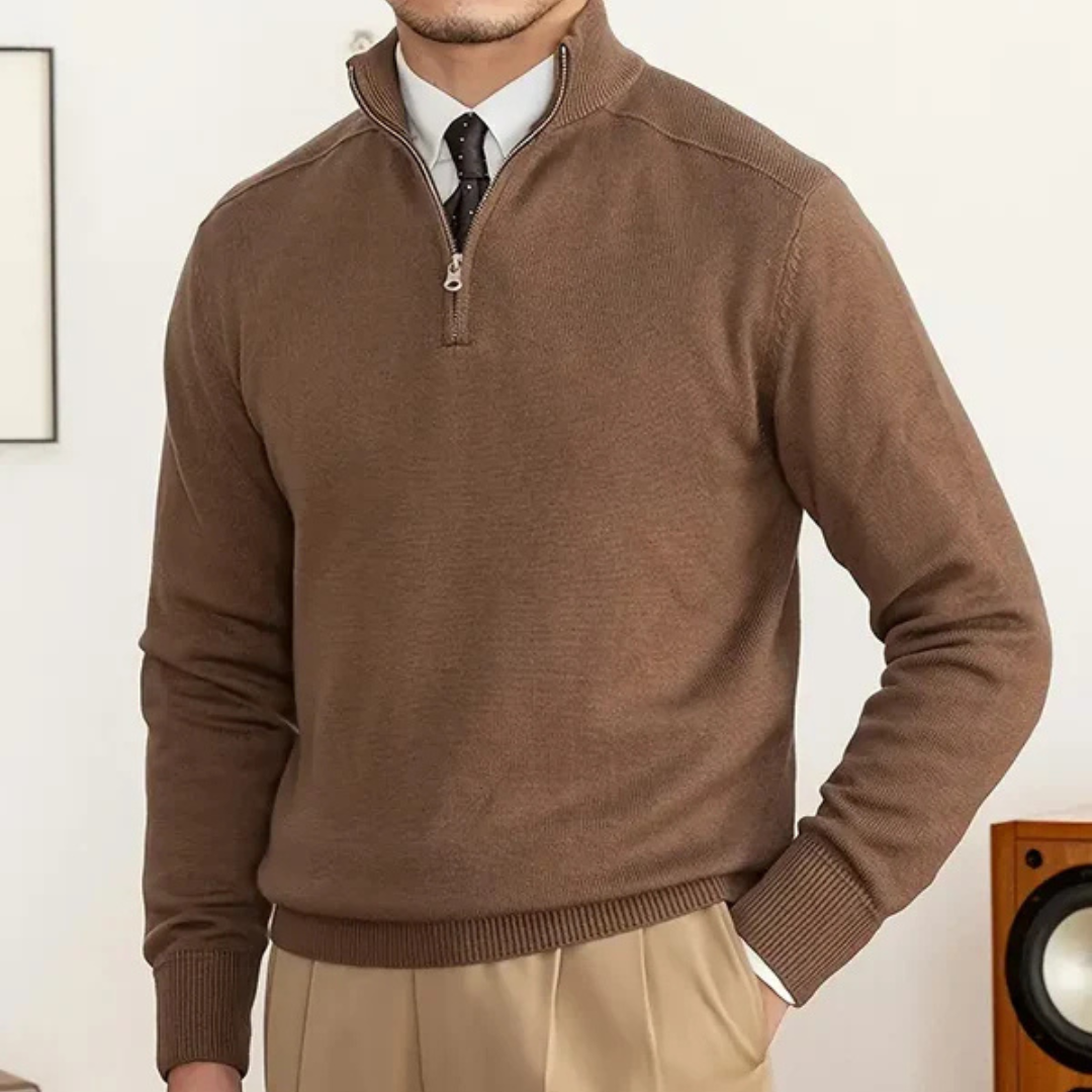 Gianni | Herre Klassisk Halvlyn Sweater