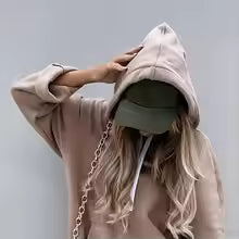 Sweat Dame Hoodie Med Lomme Og Snøre | Chic
