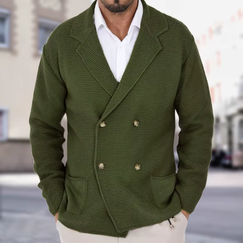 Herre Blazere Med Dobbelt Knaplukning | Strik