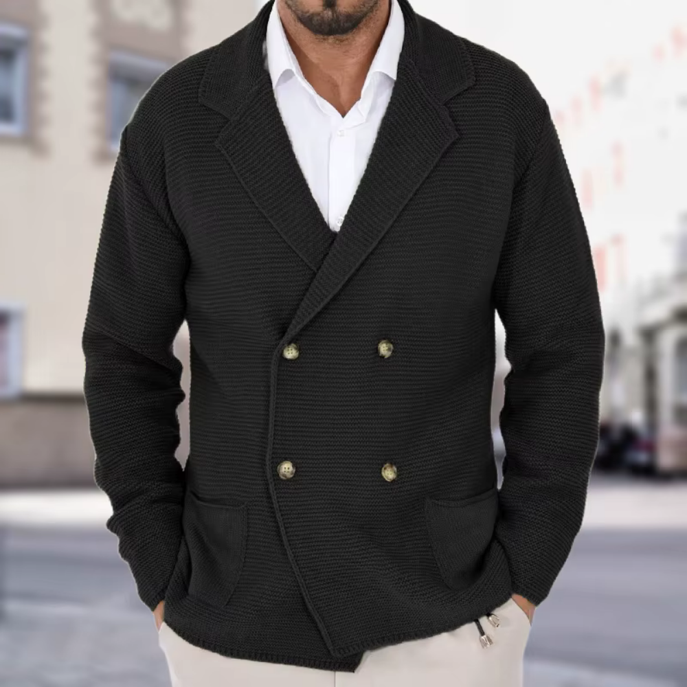 Herre Blazere Med Dobbelt Knaplukning | Strik