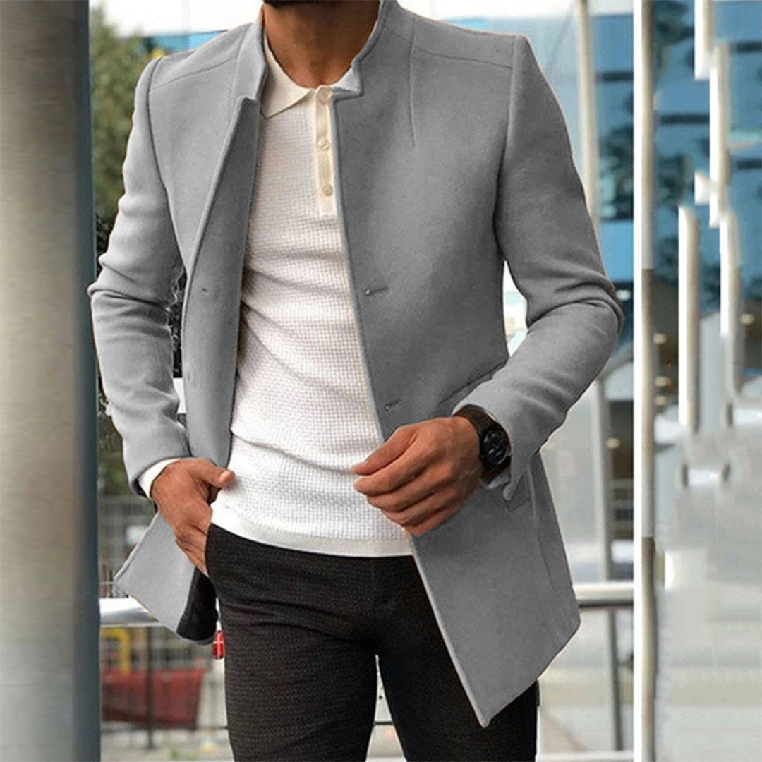 Herre Blazere Med Ståkrave | Minimalistisk