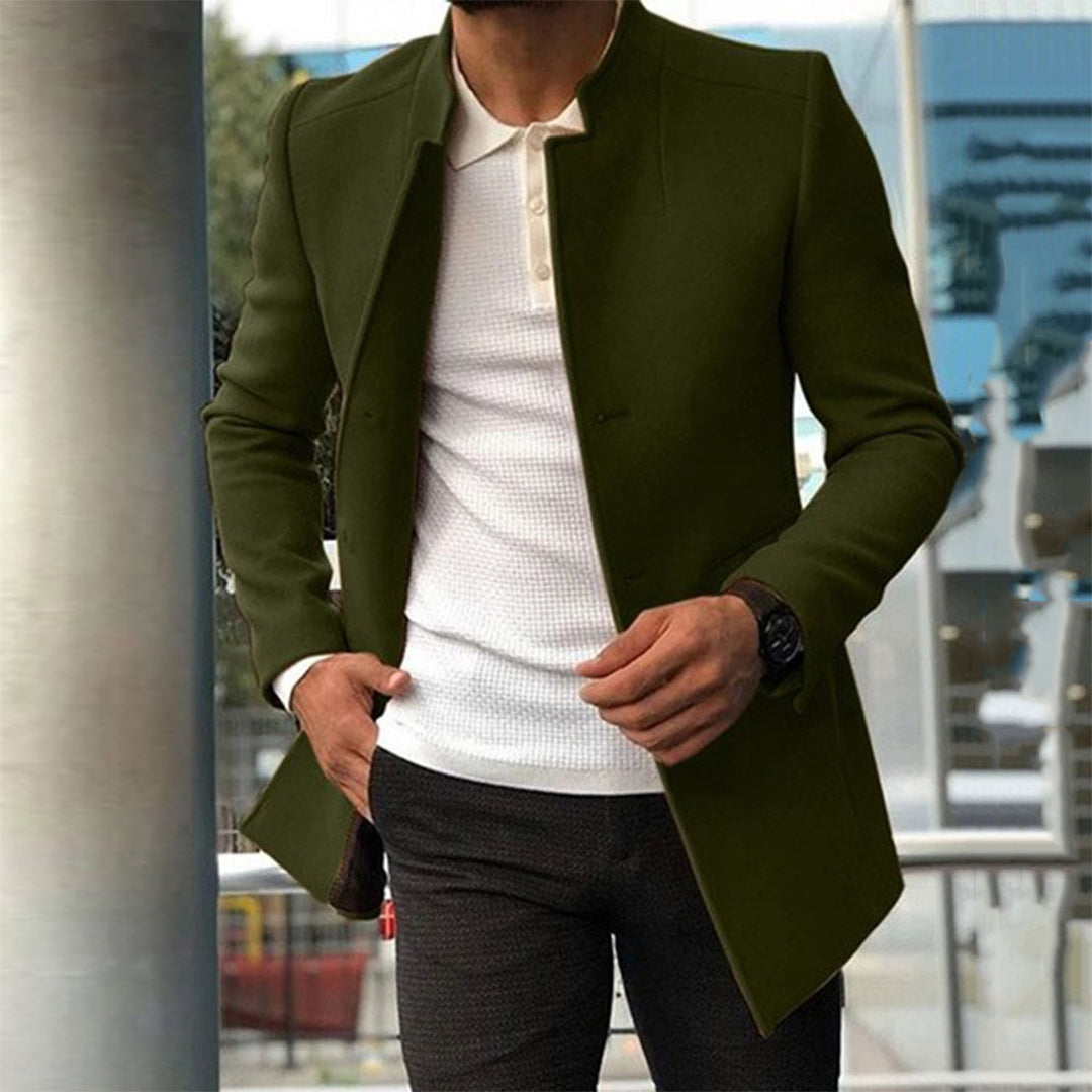 Herre Blazere Med Ståkrave | Minimalistisk