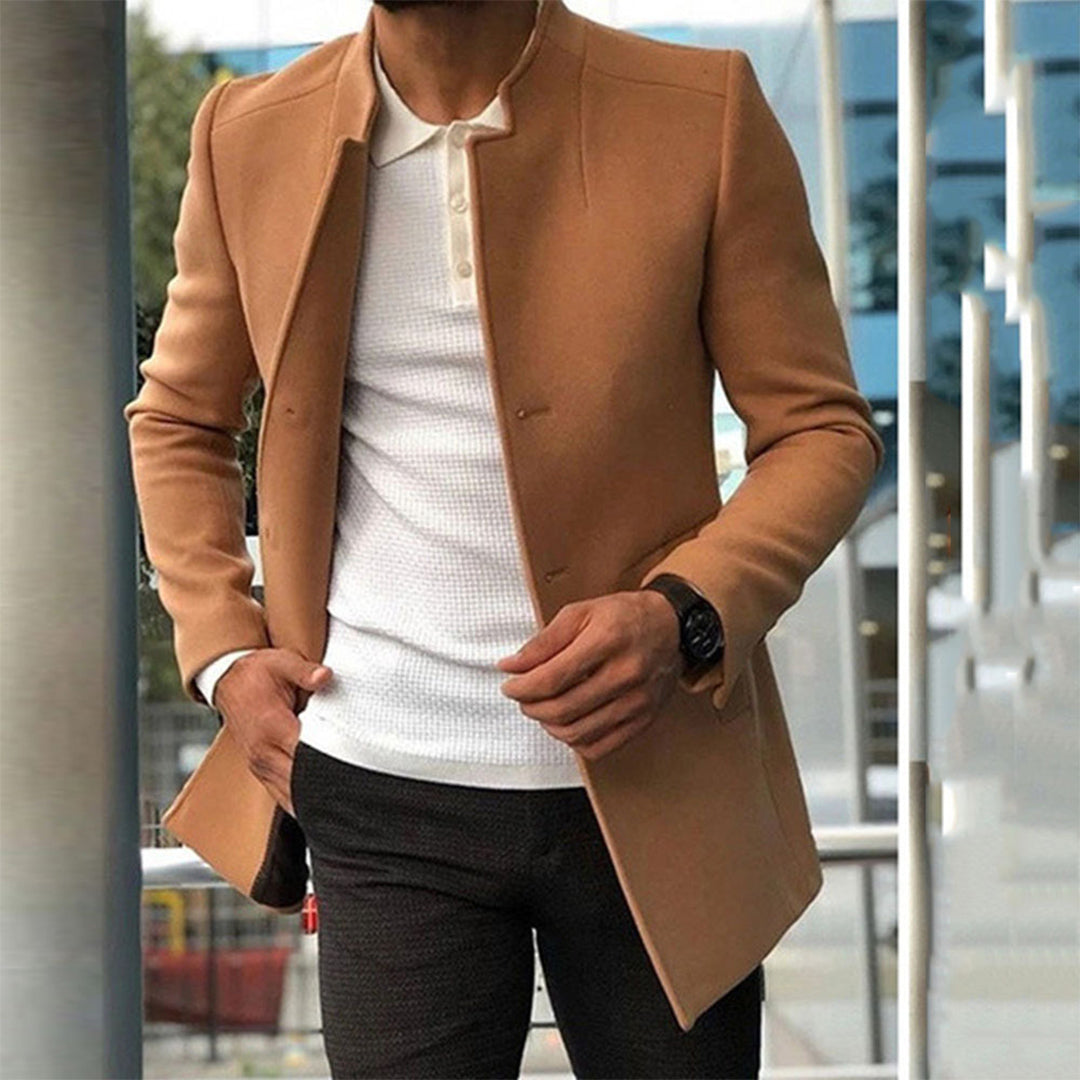 Herre Blazere Med Ståkrave | Minimalistisk