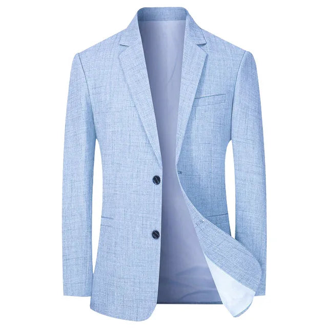 Herre Blazere Med To Knapper | Let Struktur
