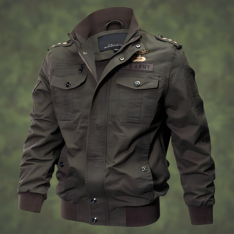 Herre Bomberjakker Med Army Design | Kort
