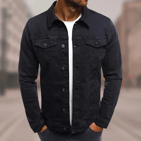 Herre Denimjakker Med Knaplukning | Efterår