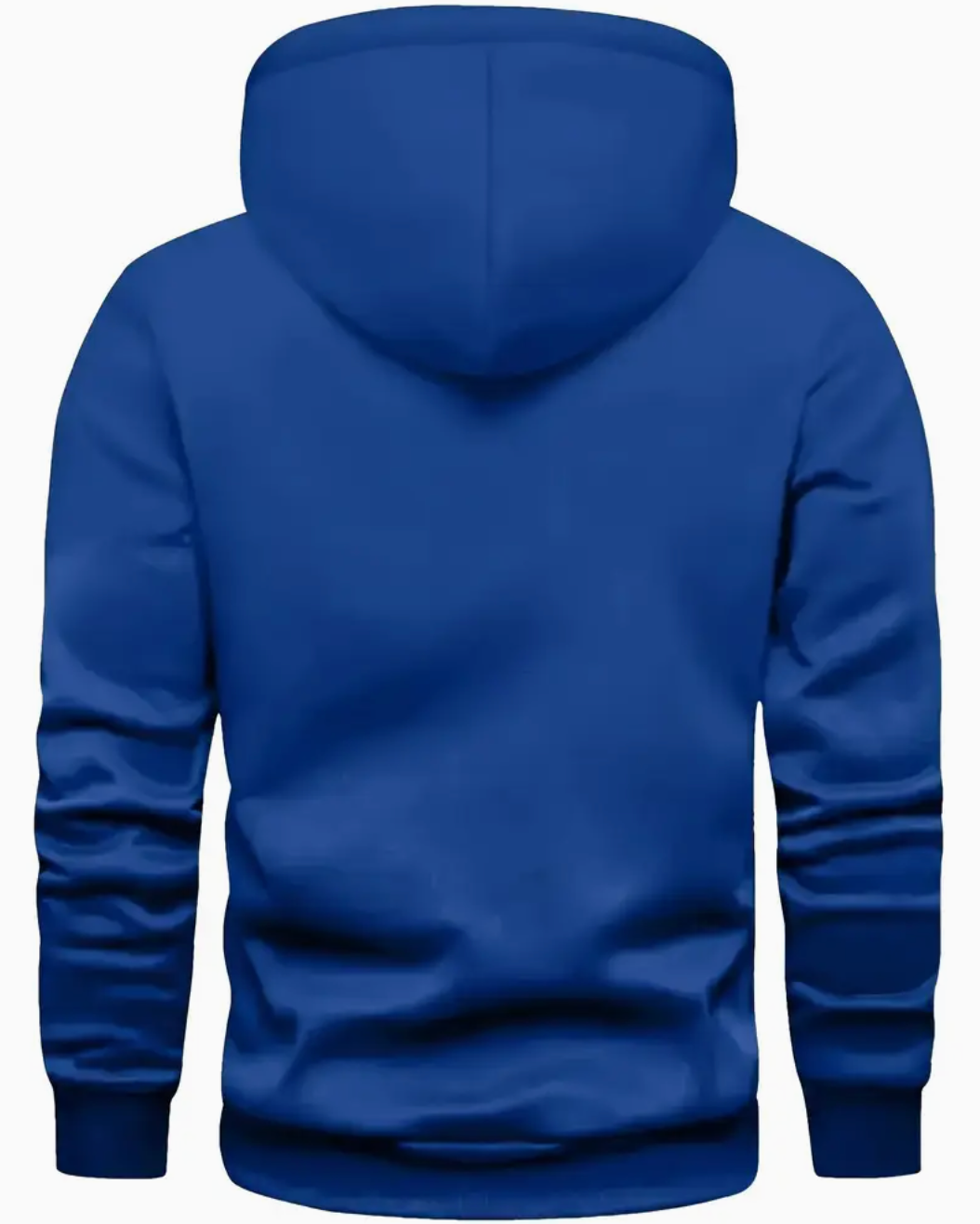 Herre Hoodie Med Kængurulomme & Ribkant