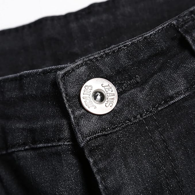 Herre Slim Jeans Med Slidte Detaljer Og Tæt Pasform | Rippet Look