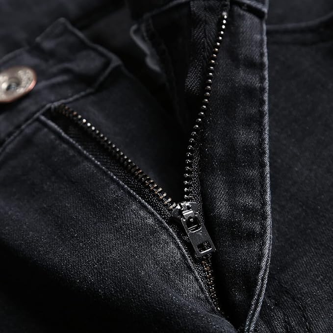 Herre Slim Jeans Med Slidte Detaljer Og Tæt Pasform | Rippet Look