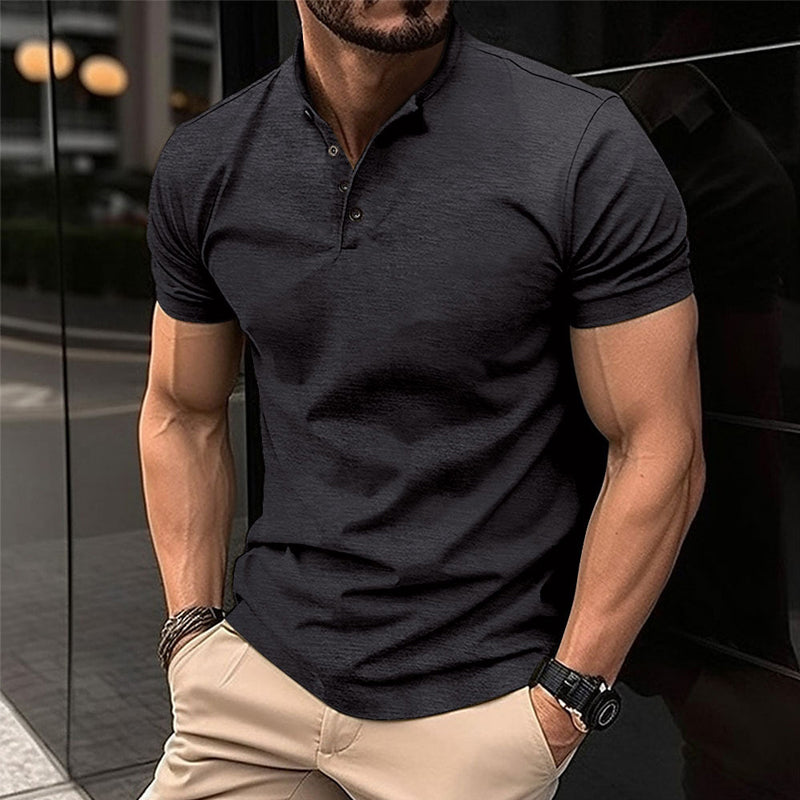 Herre T-Shirts Med Polo Krave | Kortarm