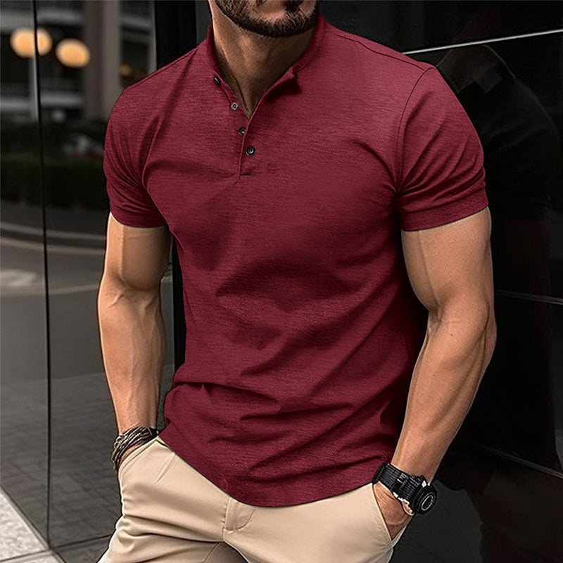 Herre T-Shirts Med Polo Krave | Kortarm