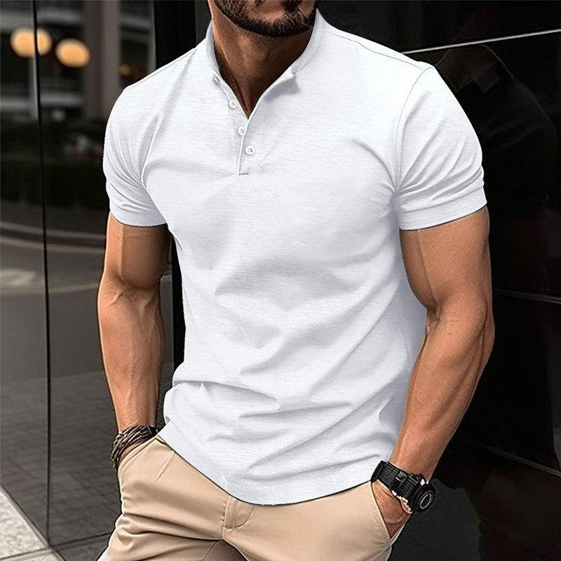 Herre T-Shirts Med Polo Krave | Kortarm
