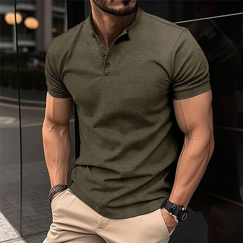 Herre T-Shirts Med Polo Krave | Kortarm