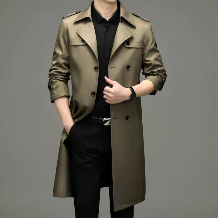 Herre Trenchcoats Med Ternet For | Lang