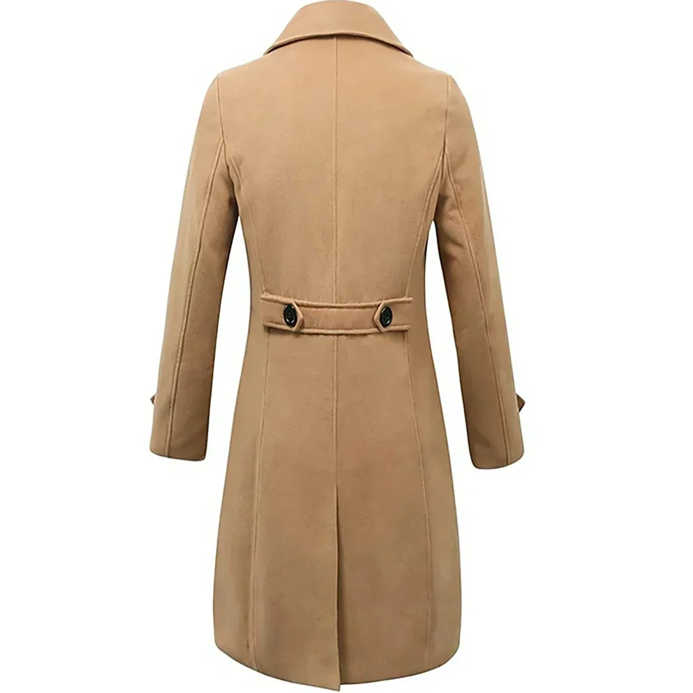Herrer Dobbeltknap Trenchcoat Med Lommer