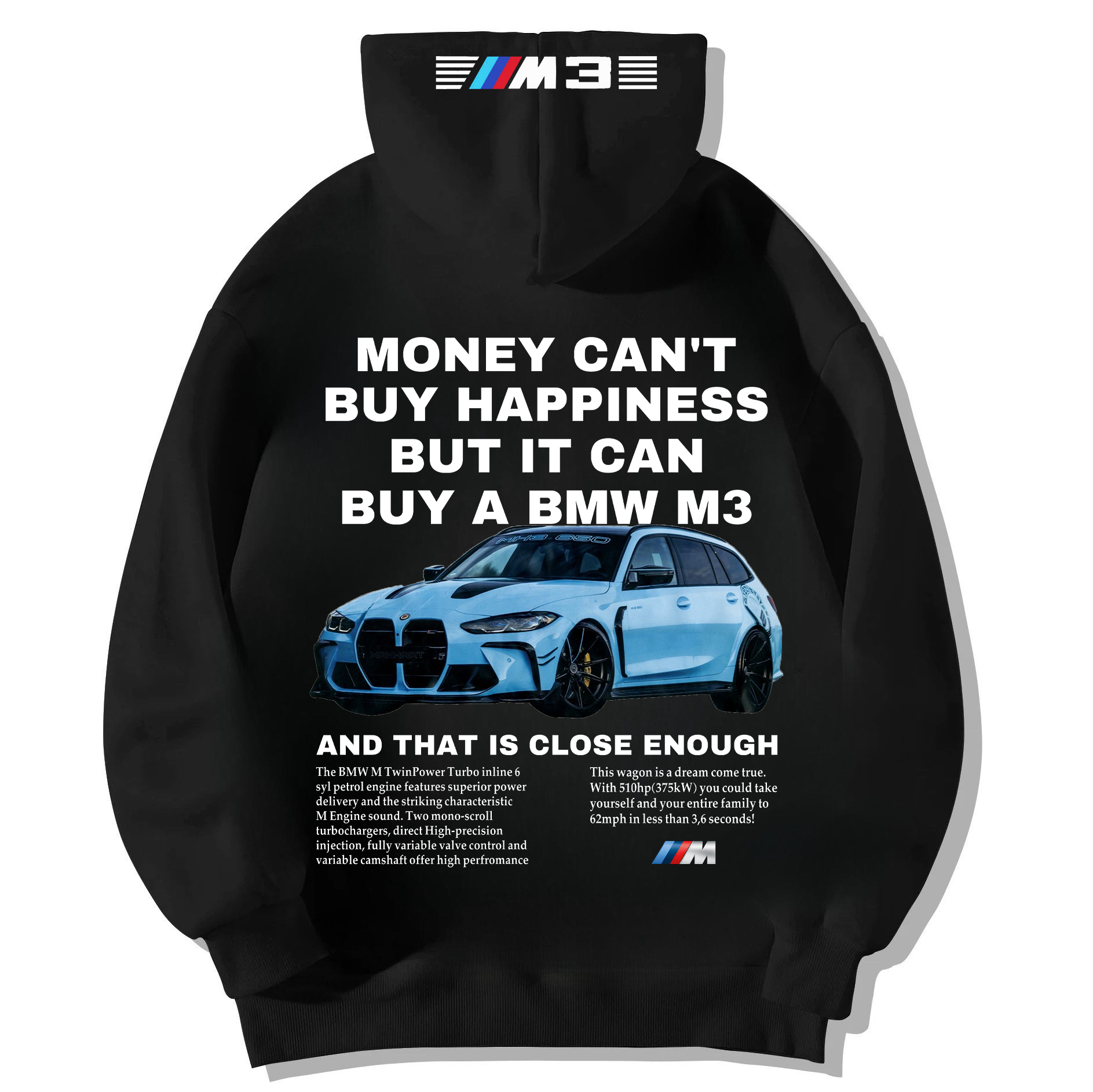 Herrer Hoodie Med Bilprint & Hætte