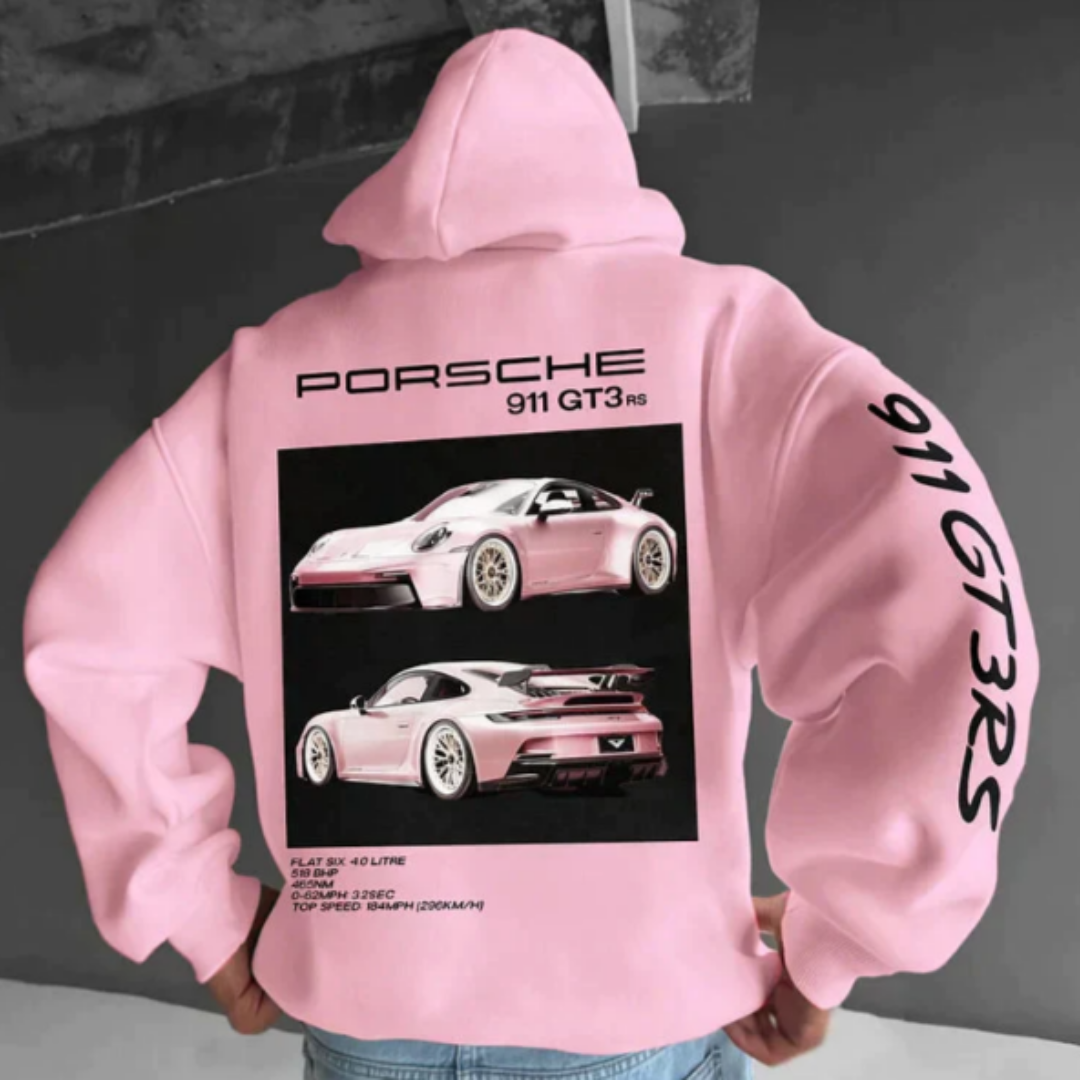 Herrer Hoodie Med Bilprint & Hætte