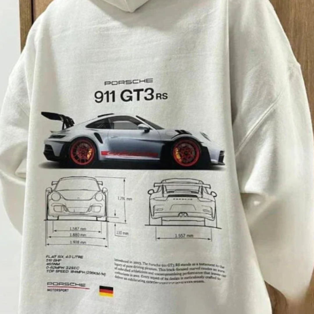 Herrer Hoodie Med Bilprint & Hætte