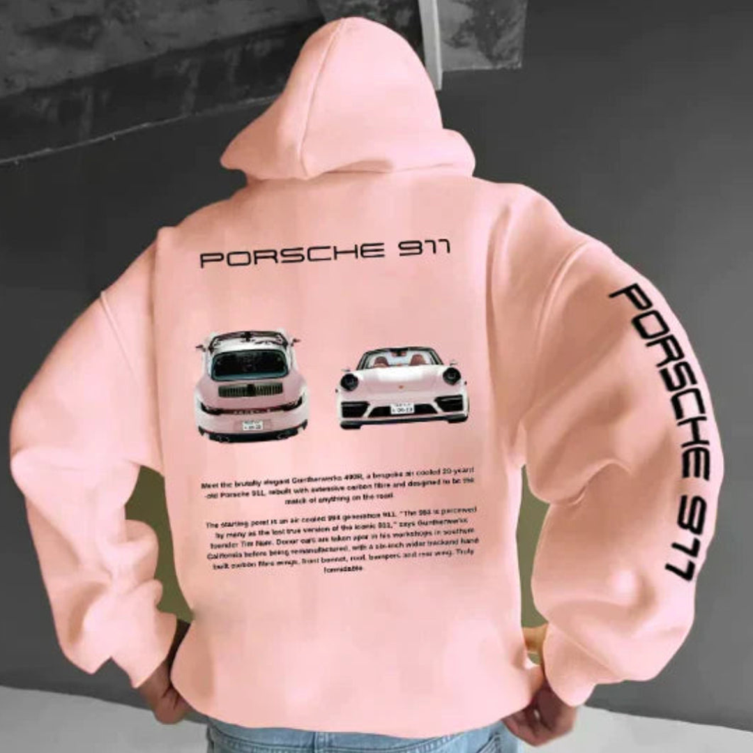 Herrer Hoodie Med Bilprint & Hætte