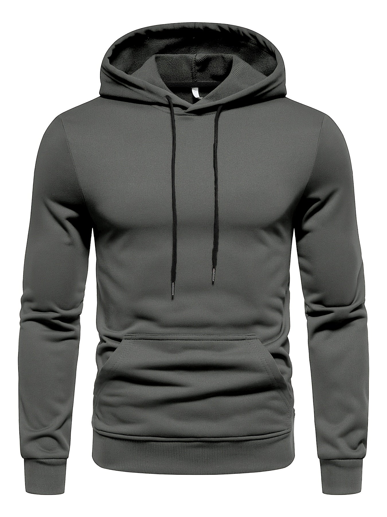 Herrer Hoodie Med Kængurulomme & Snøre