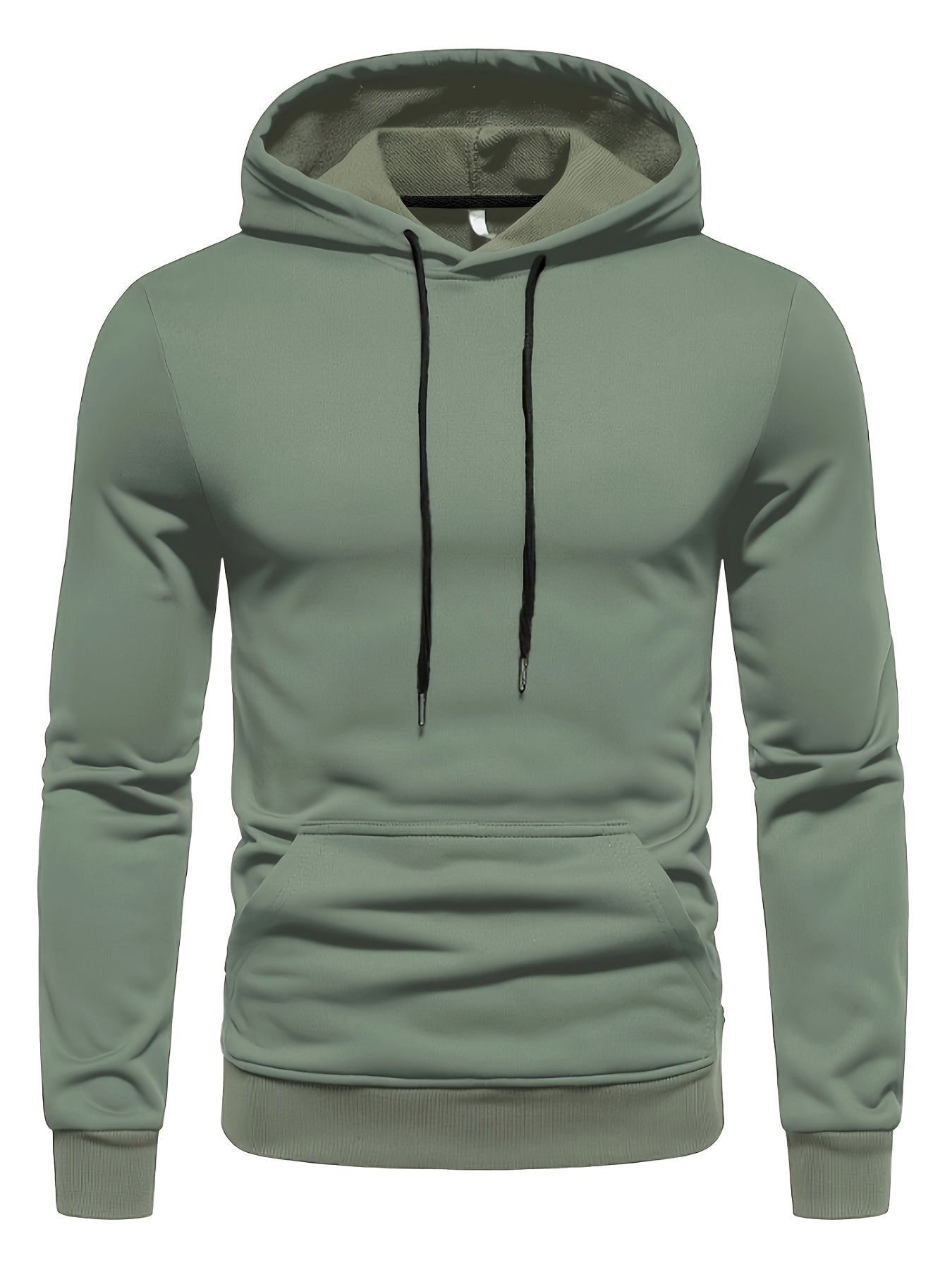 Herrer Hoodie Med Kængurulomme & Snøre